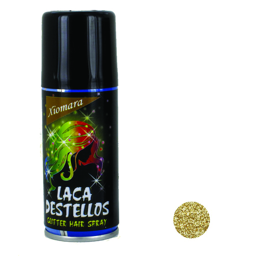 Care accessories or products for gymnastics Glitter Hair Spray Gold